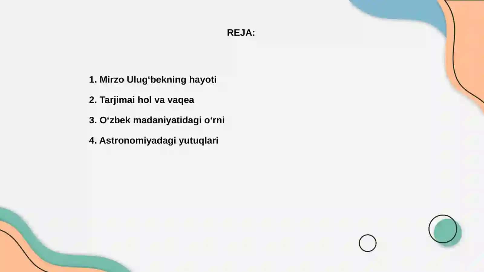 Mirzo Ulugʻbekning hayoti 2