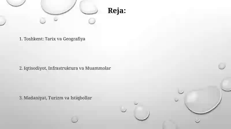 Toshkent: Tarix va Geografiya 2