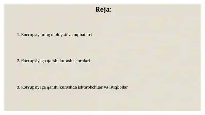 Korrupsiyatushunchasivauningoqibatlari 2