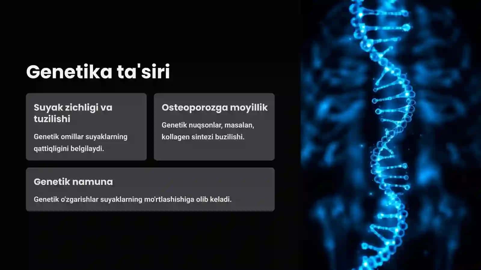 Suyaklarning o'sishi va rivojlanishiga ta'sir etuvchi omillar 2