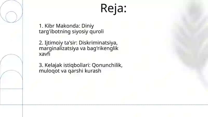 Kibr Makonda: Diniy targ'ibotning siyosiy quroli 2