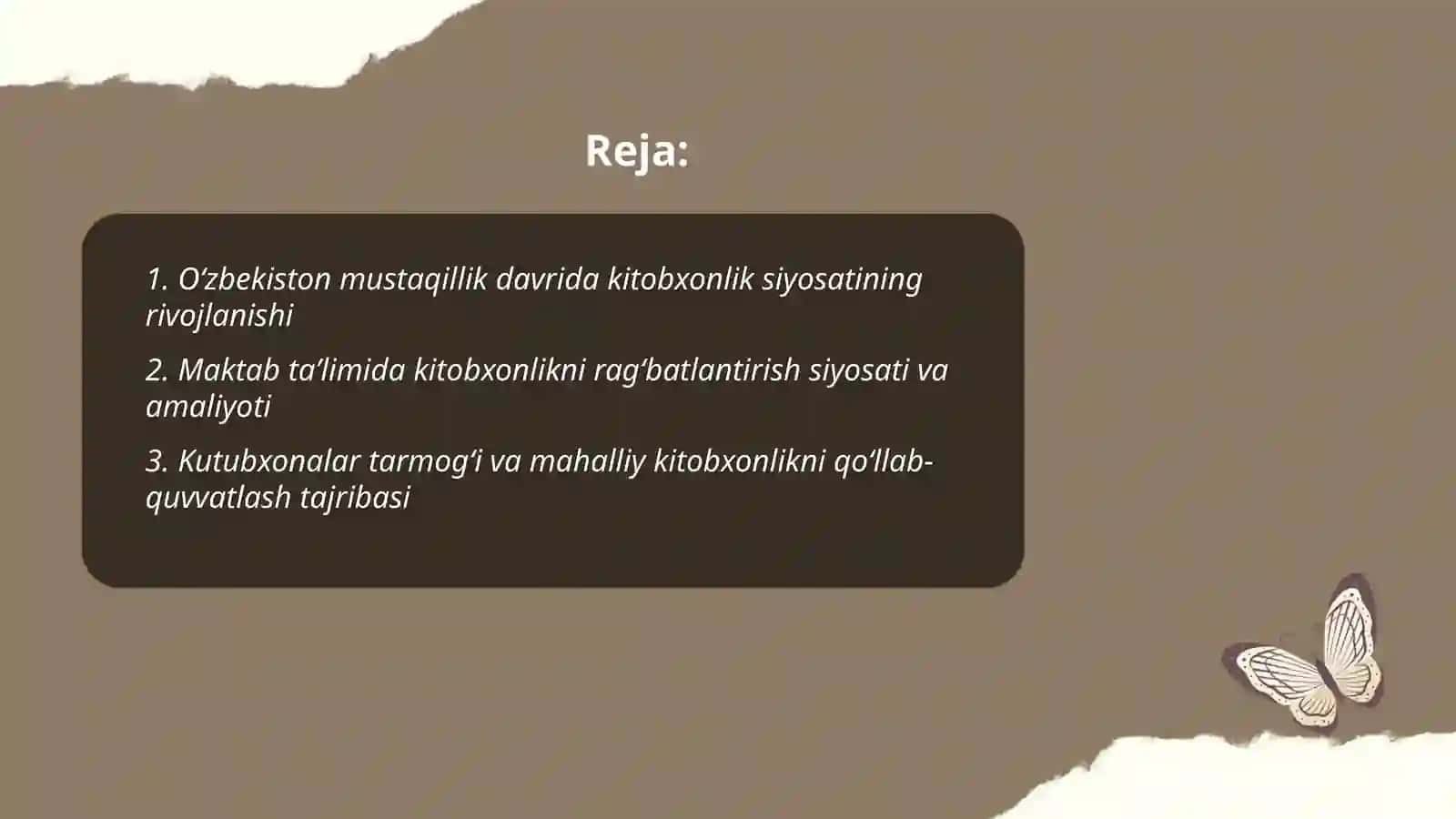 O‘zbekiston kitobxonlik siyosati va tajribasi 2