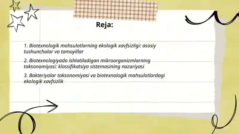 Biotexnologik mahsulotlarning ekologik xavfsizligi 2