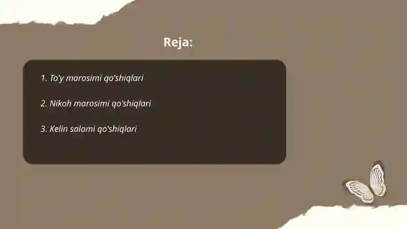 To'y marosimi qo'shiqlari 2