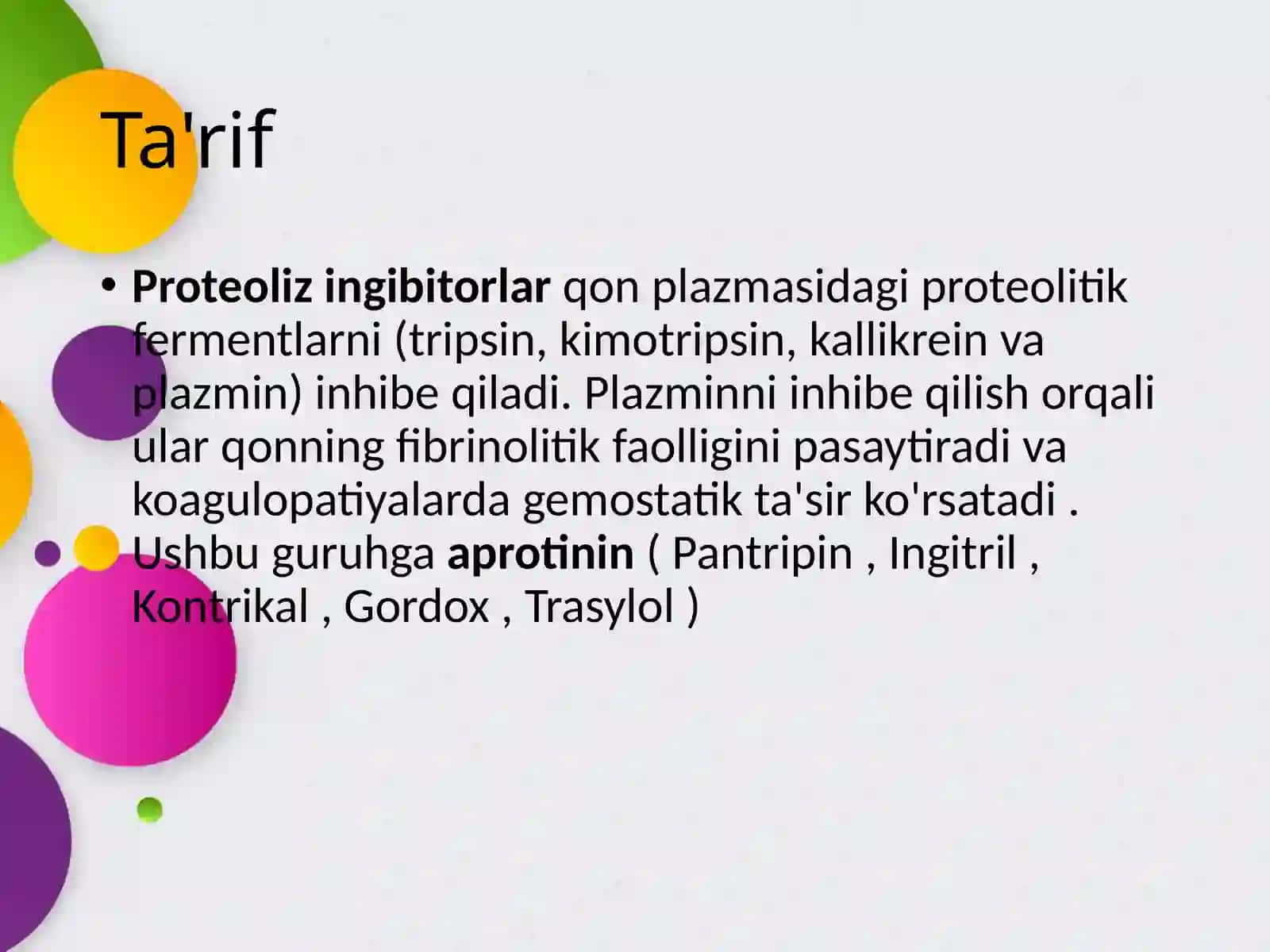 Proteaza ingibitorlarining klinik farmakologiyasi 2