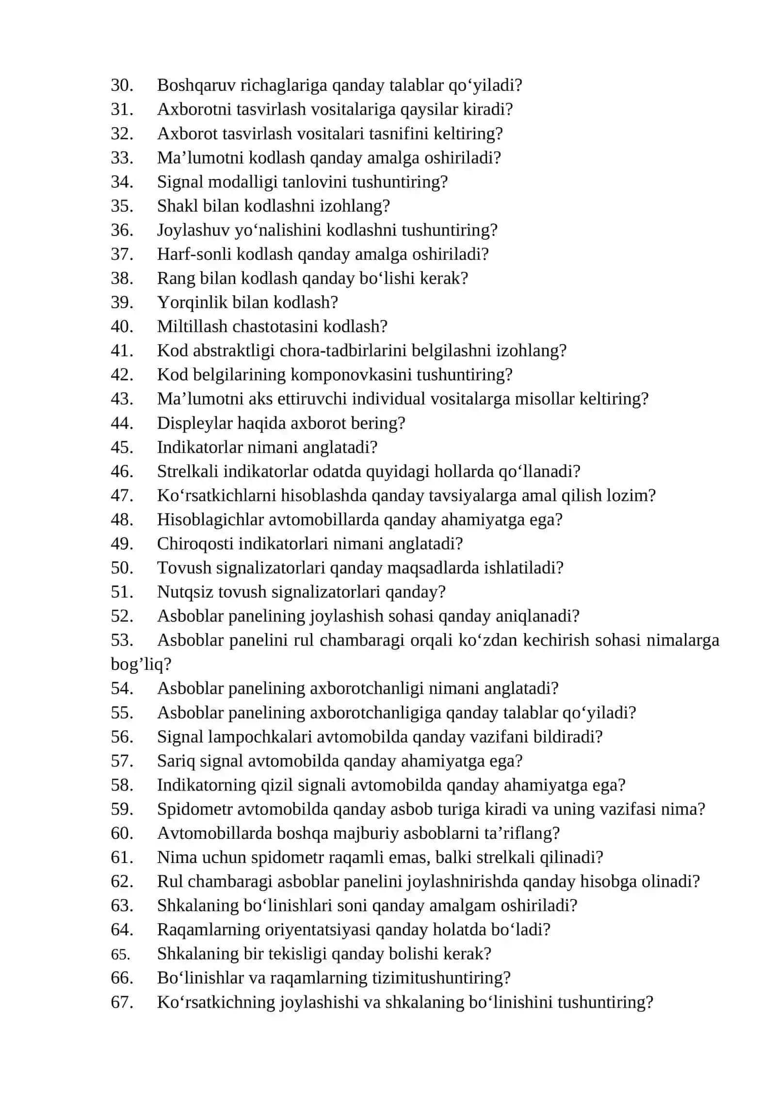 Transport vositalari muhandisligi 2