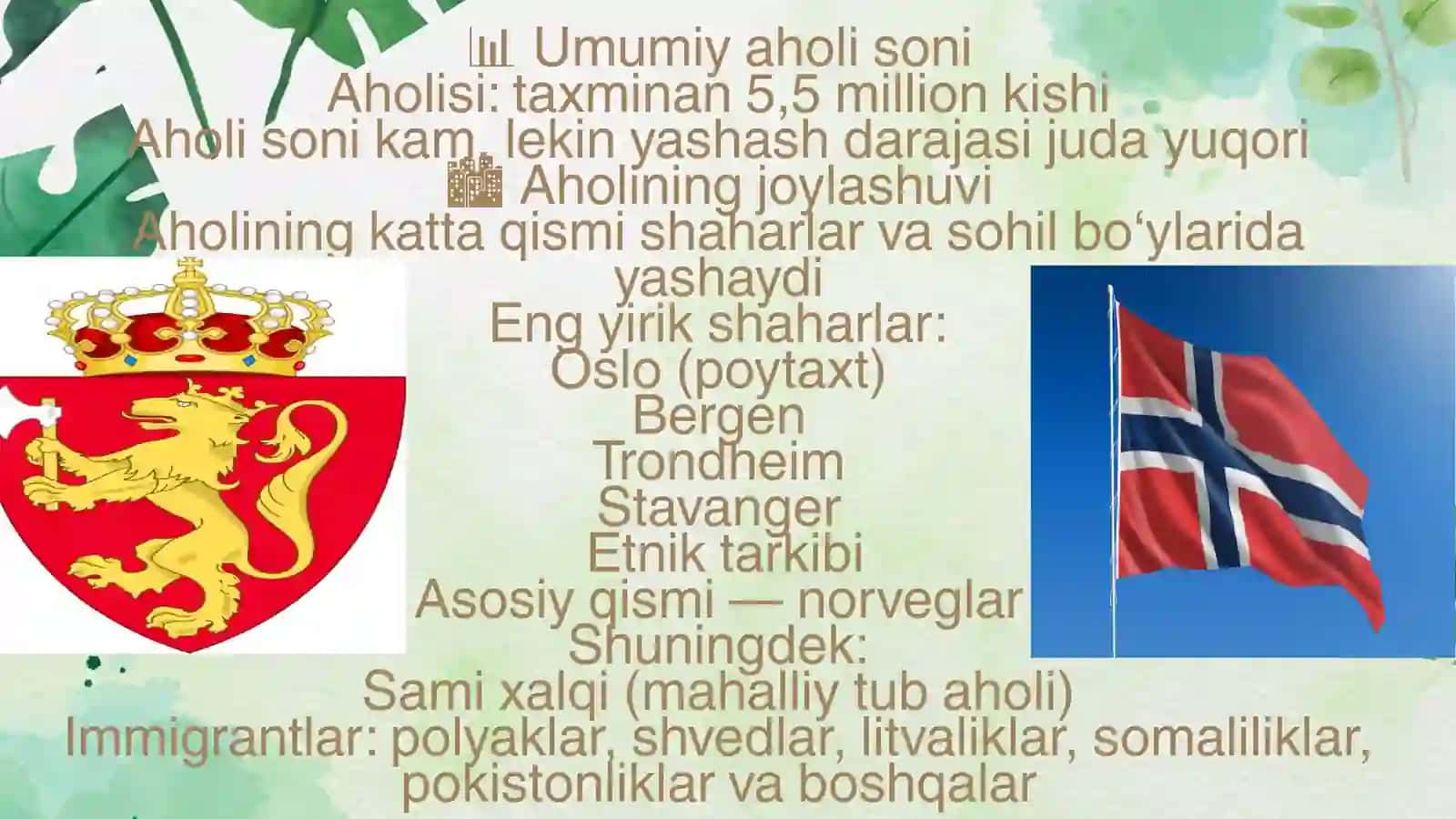 Oilalarni ijtimoiy himoya qilishning Norvegiya davlati tajribasi 2