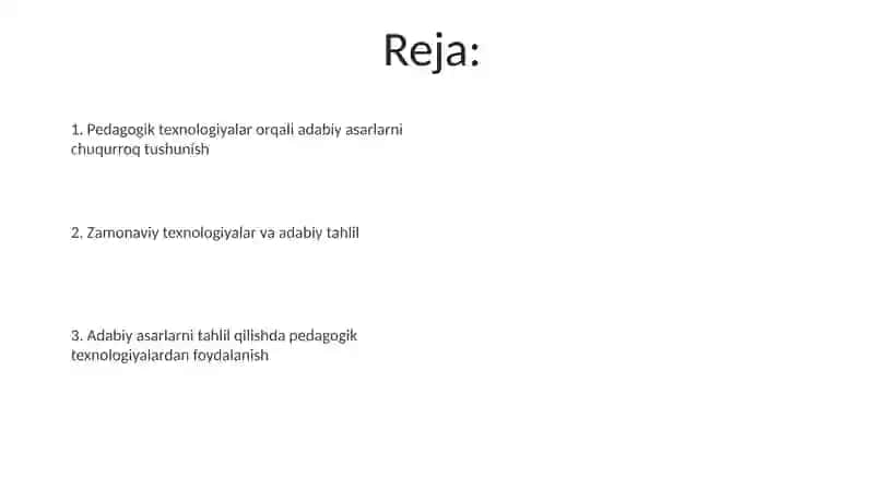 Badiiy asar tahlilida pedagogik texnalogiyalardan foydalanish 2