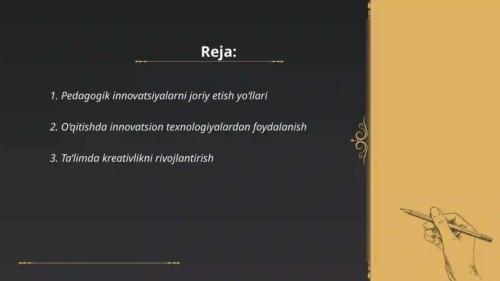 Pedagogik izlanish. Innovatsion faoliyat va innovatsion salohiyat 2