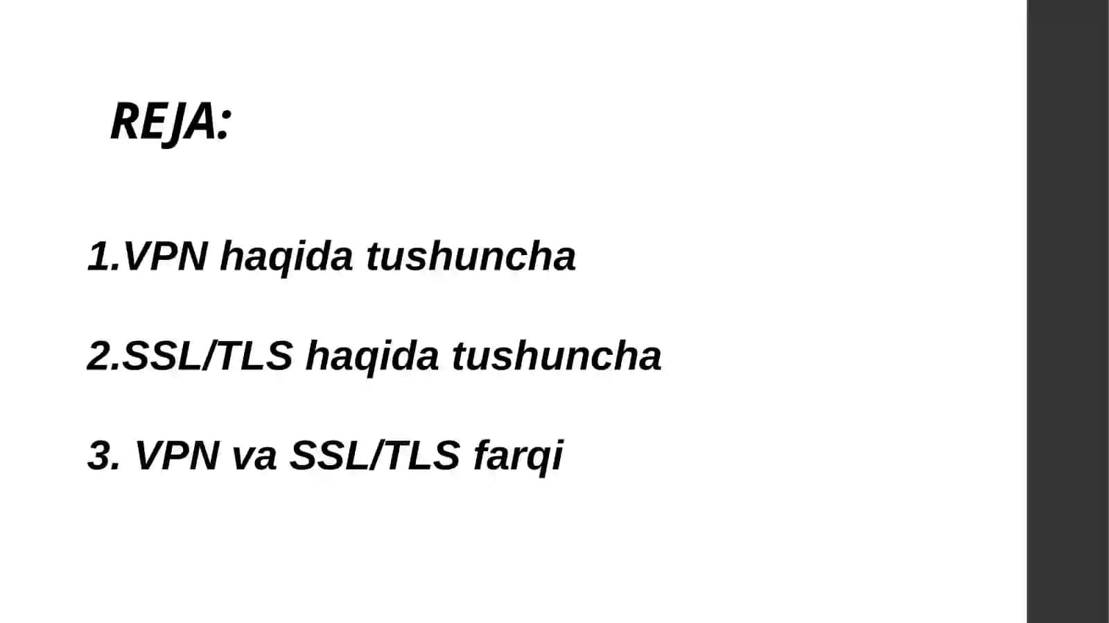 Tarmoq orqali uzatiladigan ma’lumotlarni shifrlash texnologiyalari (VPN, SSL/TLS) 2
