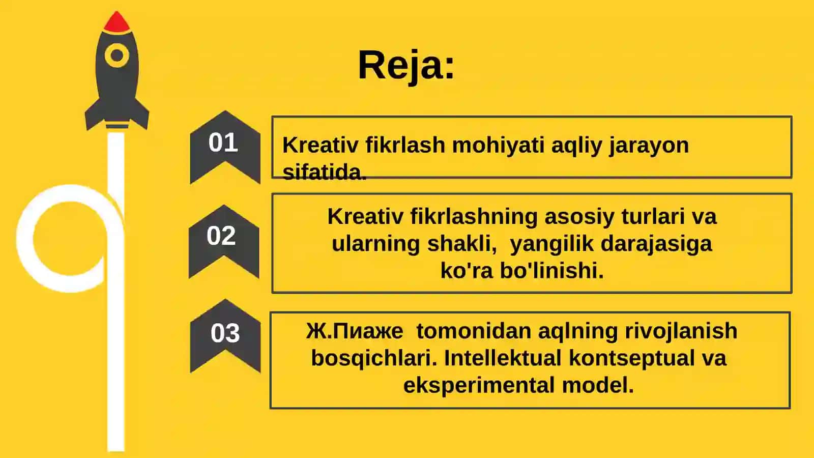 Kreativ fikrlashga o'rgatish bo’yicha nazariy va eksperimental yondashuv 2