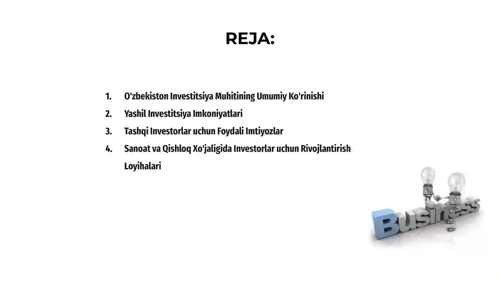 O'zbekistonda investitsiya muhiti 2
