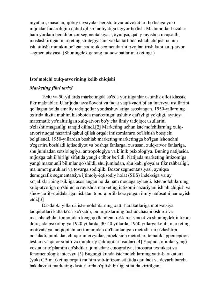 Iste'molchilarning xatti-harakatlari 2