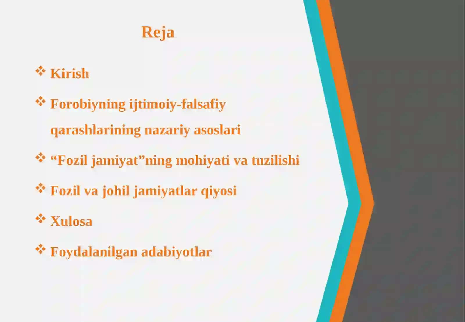Forobiy falsafasida Fozil jamiyat konsepsiyasi 2