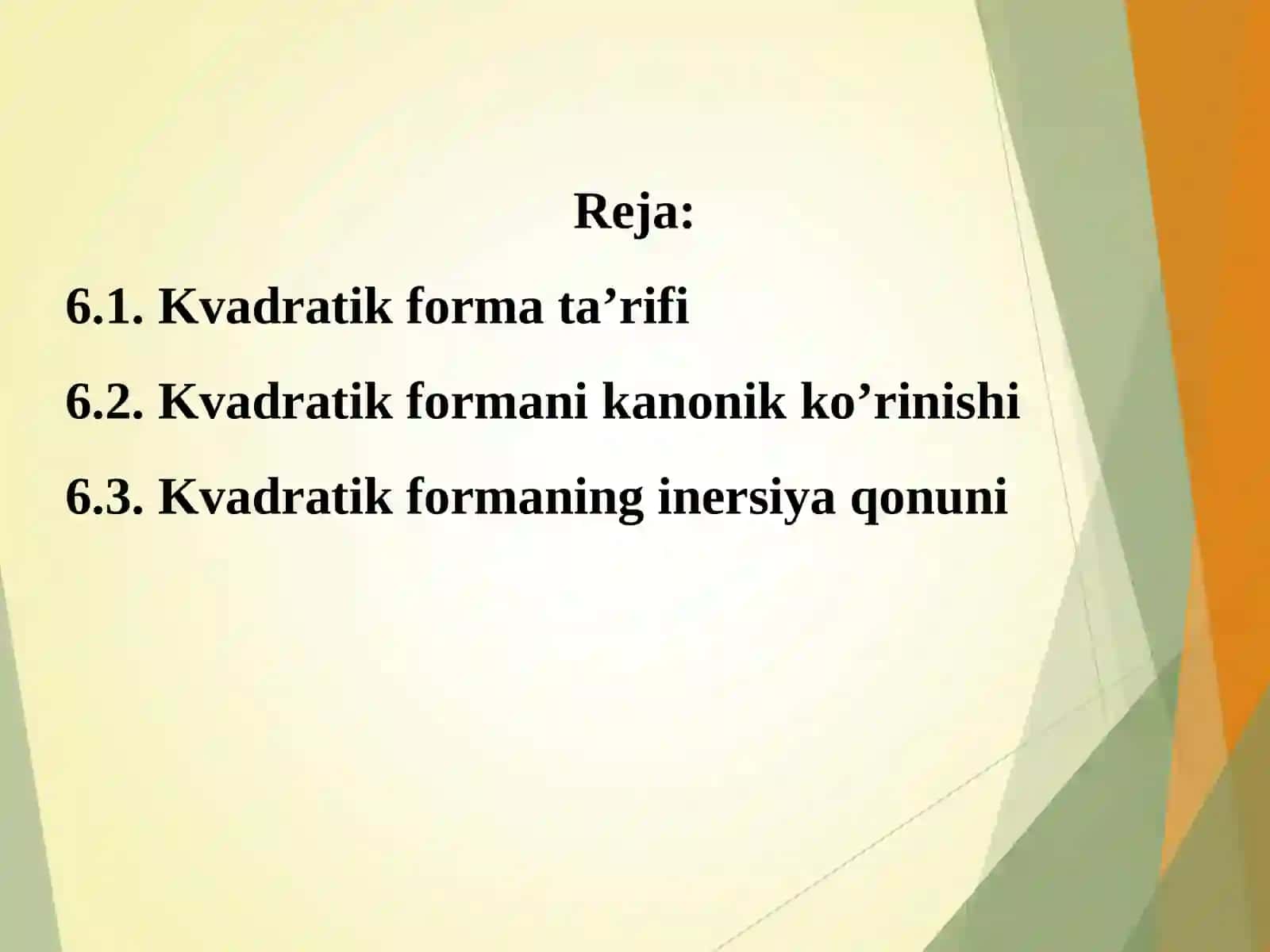 KVADRATIK FORMALAR 2