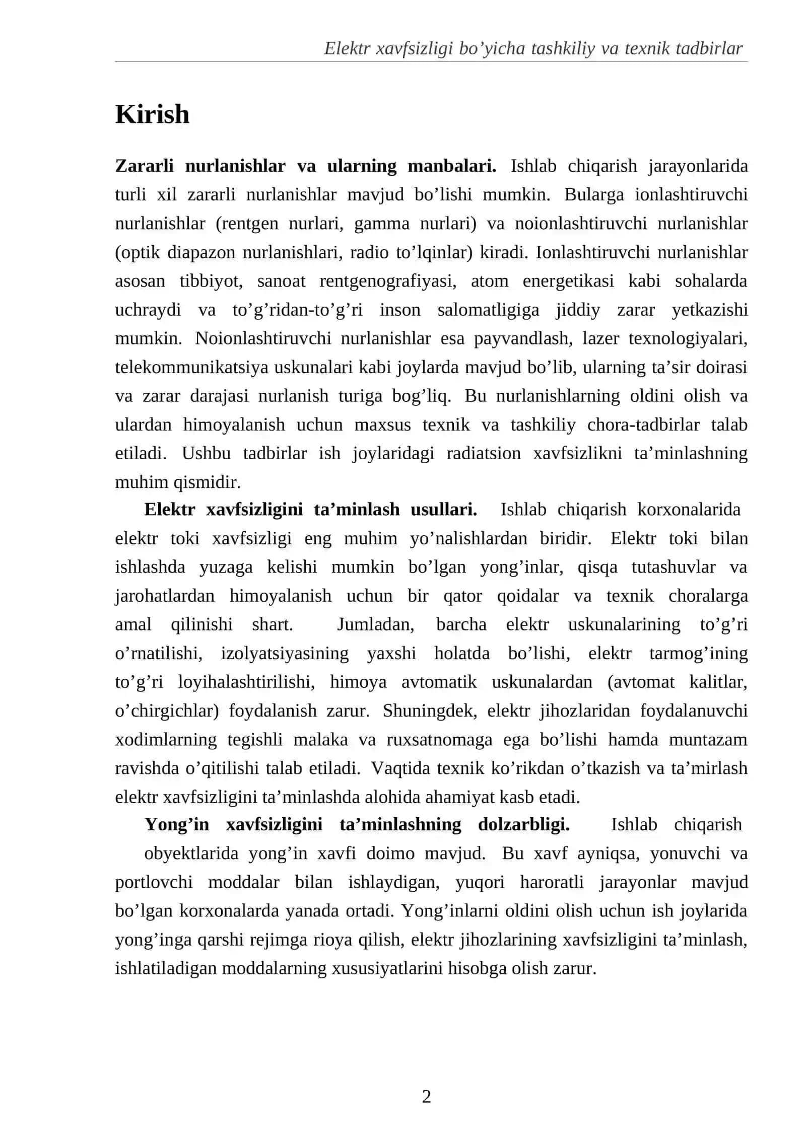Zararli nurlanishlar va ularning manbalari 2
