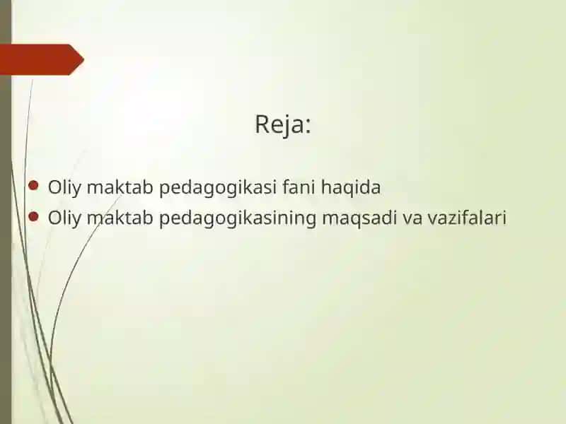 Oliy maktab pedagogikasi 2