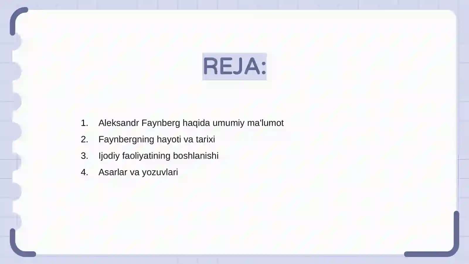 Aleksandr Faynberg hayoti va ijodi 2