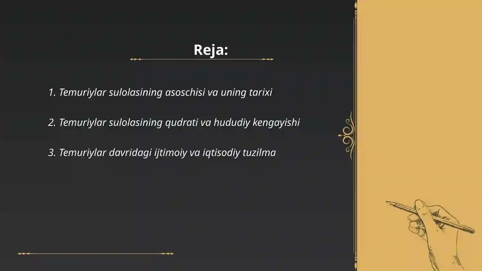 Temuriylar sulolasini inqirozi 2