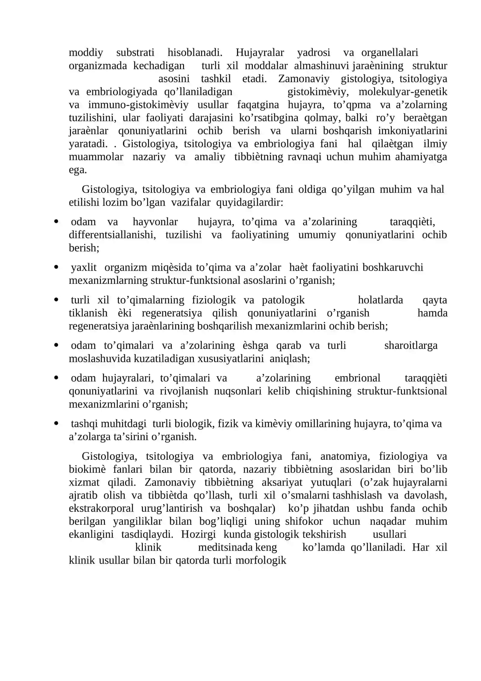 Gistologiya faniga kirish. Sitologiya 2