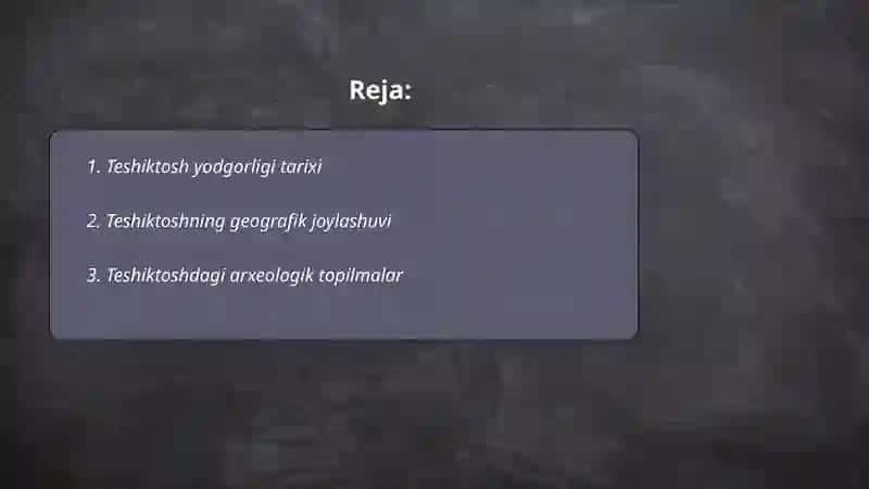 Teshiktosh yodgorligi 2