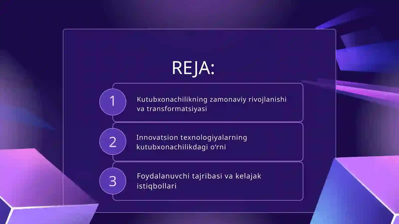 Kutubxonachilikda innovatsiyalar va sunʼiy intellekt texnologiyalari 2