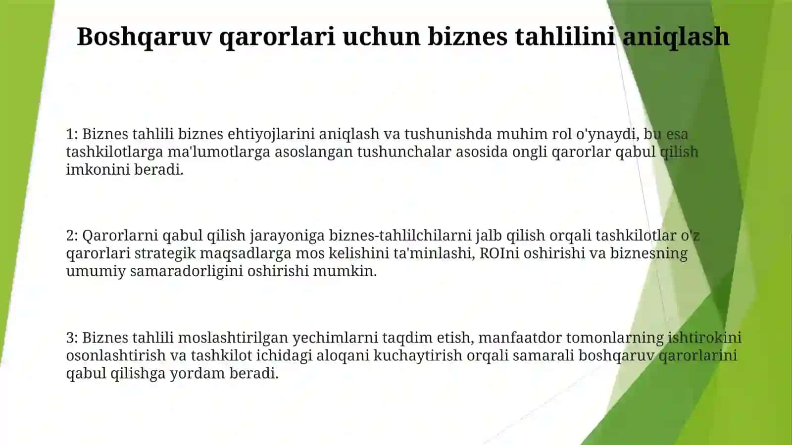 Turli Mulkchilik Shakldagi Xo'Jalik Yurituvchi Subyektlarda Boshqaruv Qarorlari Qabul Qilishda Tahlili Ning Ahamiyati 2