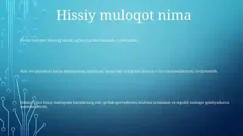 Hissiy muloqot 2