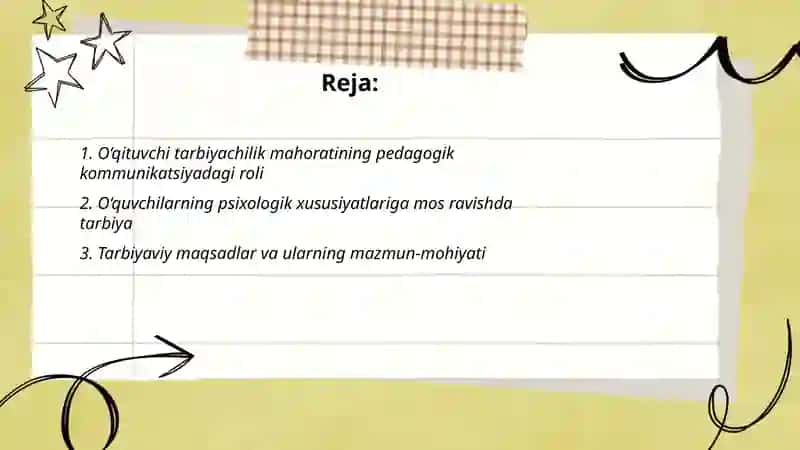 O‘qituvchi tarbiyachilik mahoratining pedagogik kommunikatsiyadagi roli 2