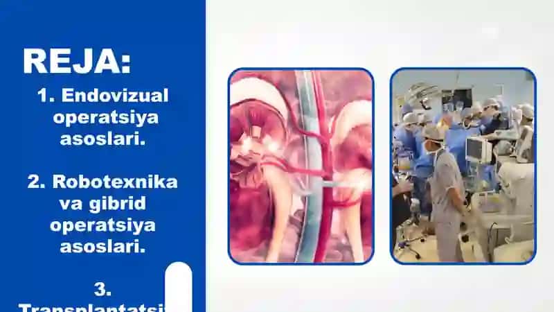 ENDOVIZUAL, ROBOTEXNIKA VA GIBRID OPERATSIYALAR ASOSLARI. TRANSPLANTATSIYA 2
