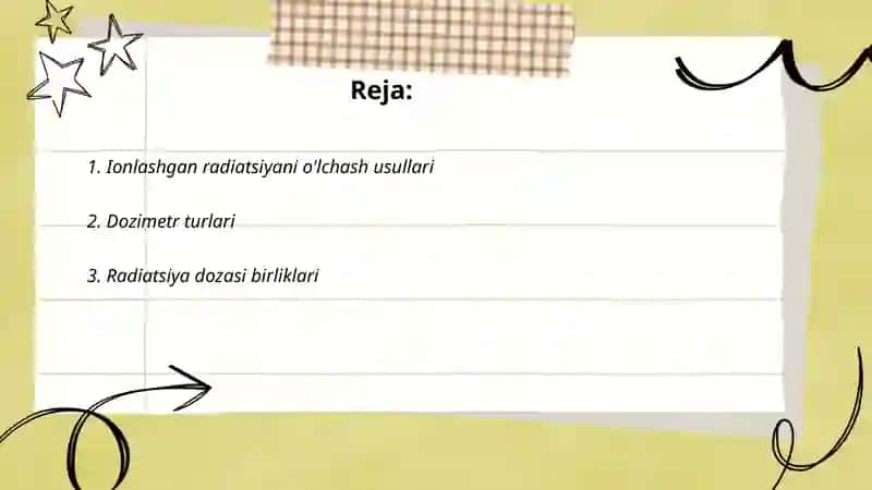 Radiatsiyani o’lchash 2