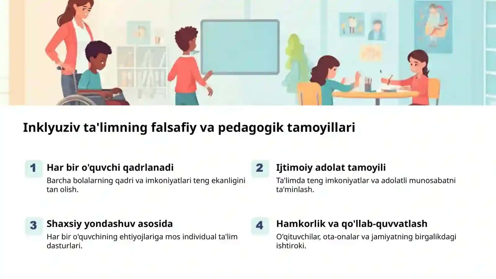 Inklyuzif ta'lim: Yangi dunyoqarash 2