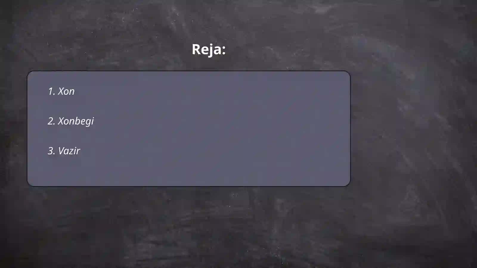 Xiva xonligida oliy darajali saroy unvonlari va mansablari 2