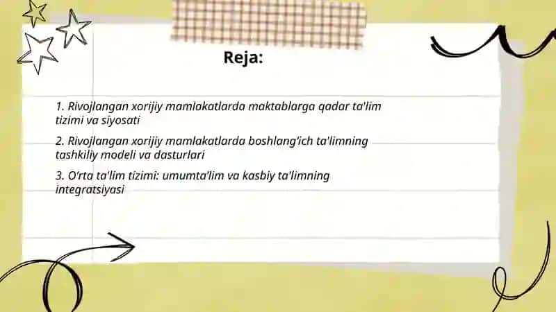 Rivojlangan xorijiy mamlakatlarda ta'lim tizimi 2