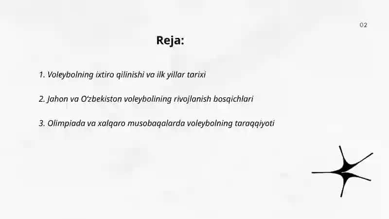 Voleybolning rivojlanish tarixi, qoidalari va texnikasi 2