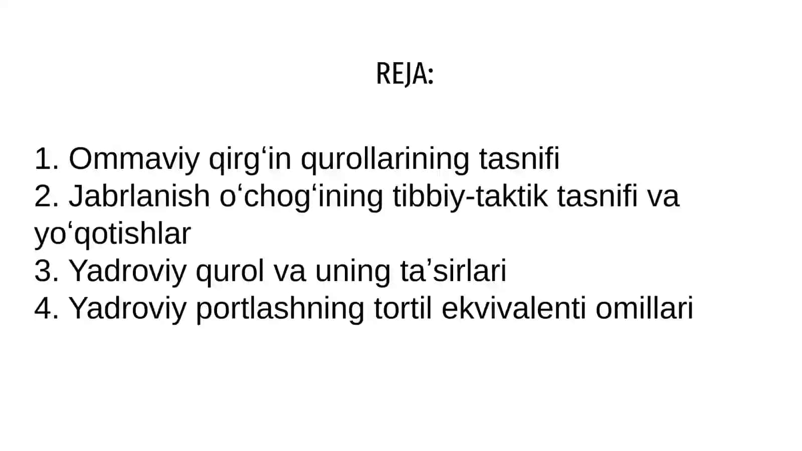 Ommaviy qirg'in qurollari haqida tushuncha 2