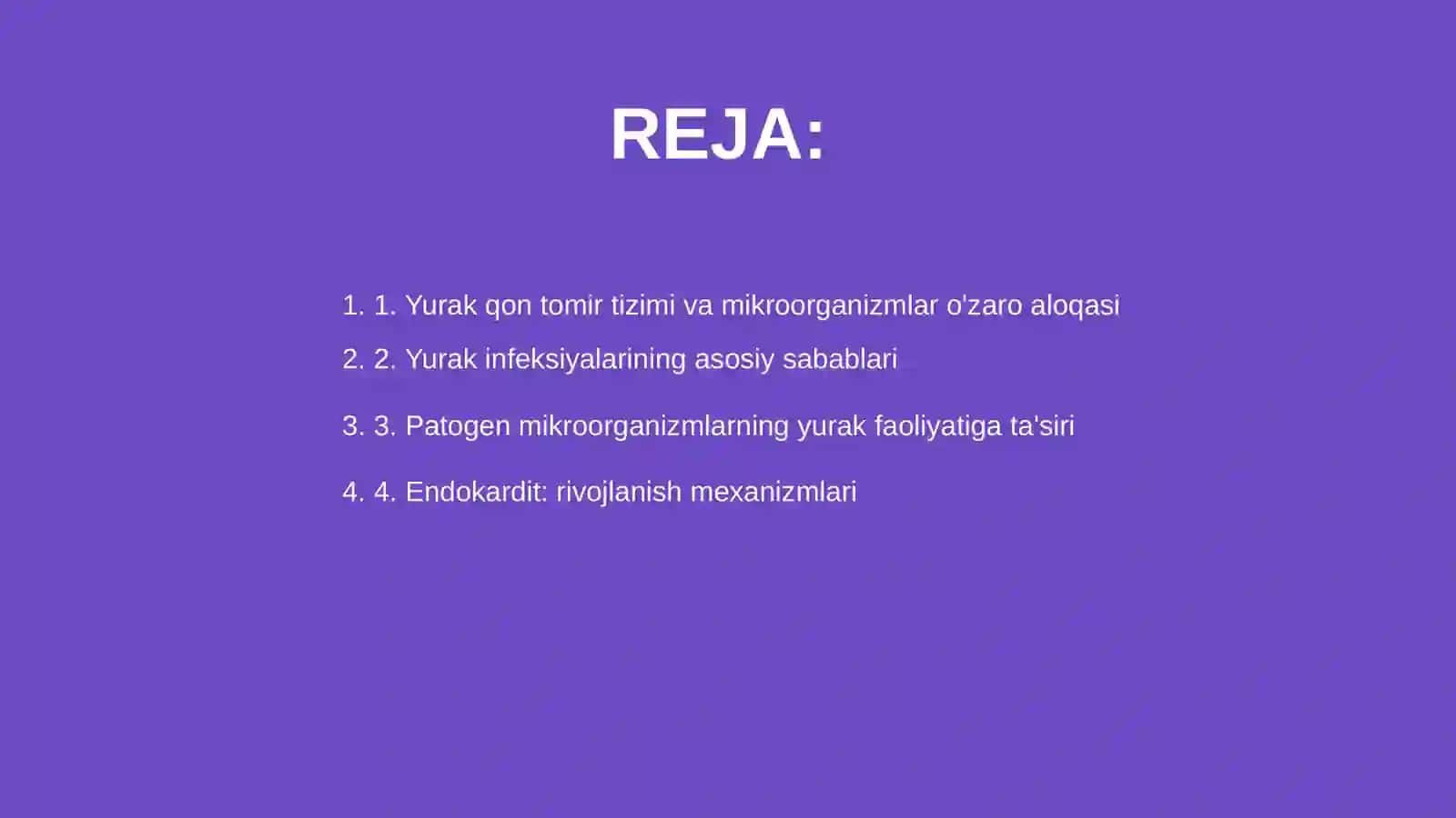Yurak qon tomir sistemasiga tasir qiluvchi mikroorganizmlar patogenezi, labaratorya tashxisi 2