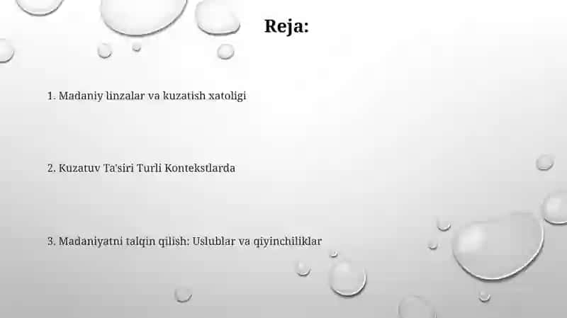 Kuzatuvchi shaxs va uning madaniyati 2