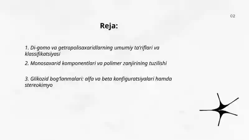 Di-gomo -va getropolisaxaridlar tuzilishi va xossalari 2