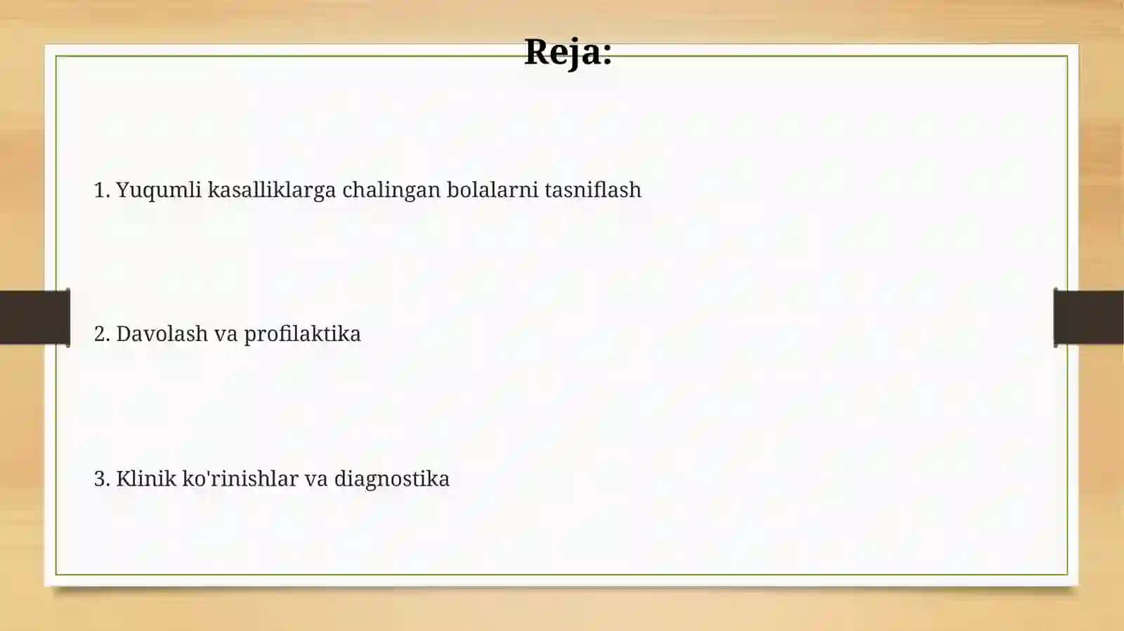Oʻgʻir xastaliklari boʻlgan bolalarni tasniflang 2
