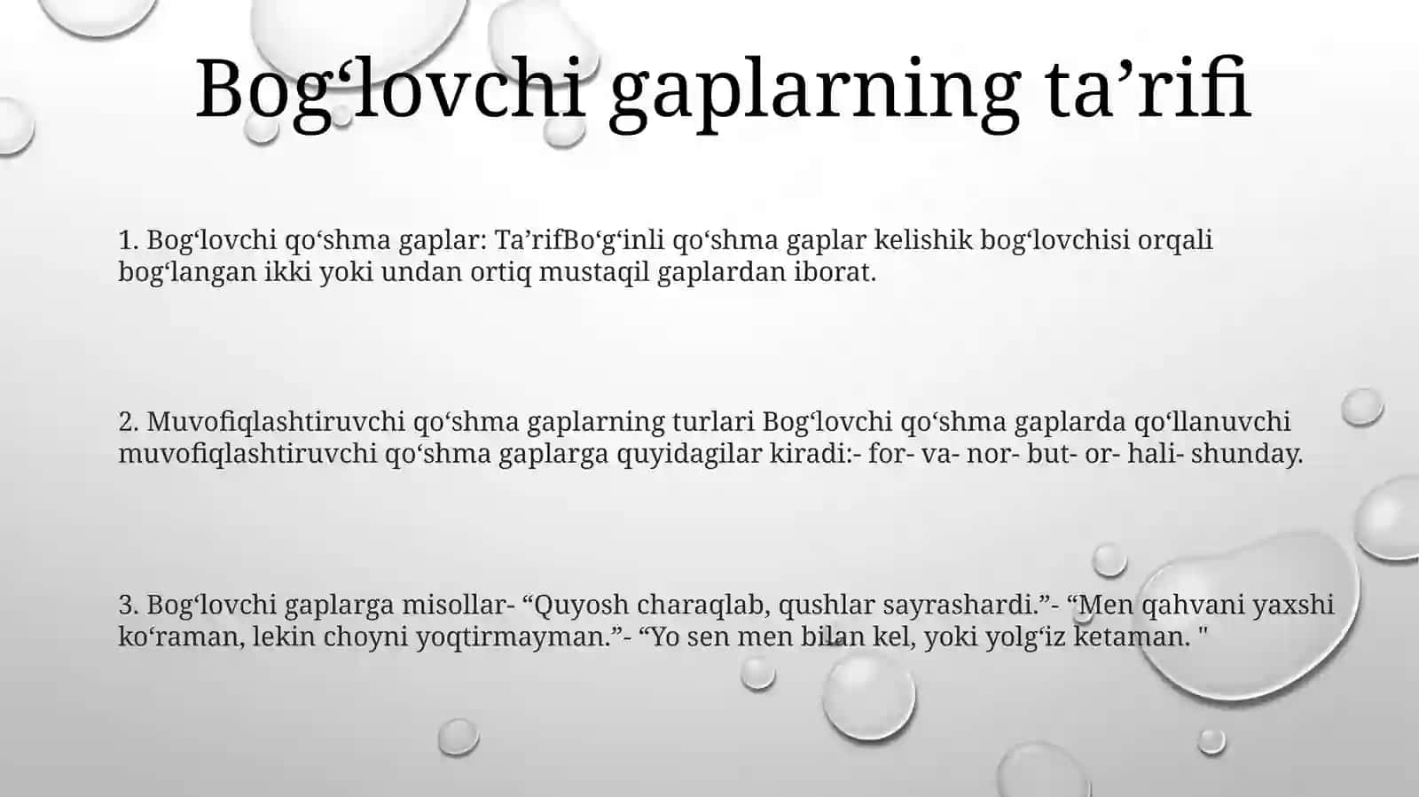 Bog'Lovchisiz Qo'Shma Gap Va Ularning Turlari 2