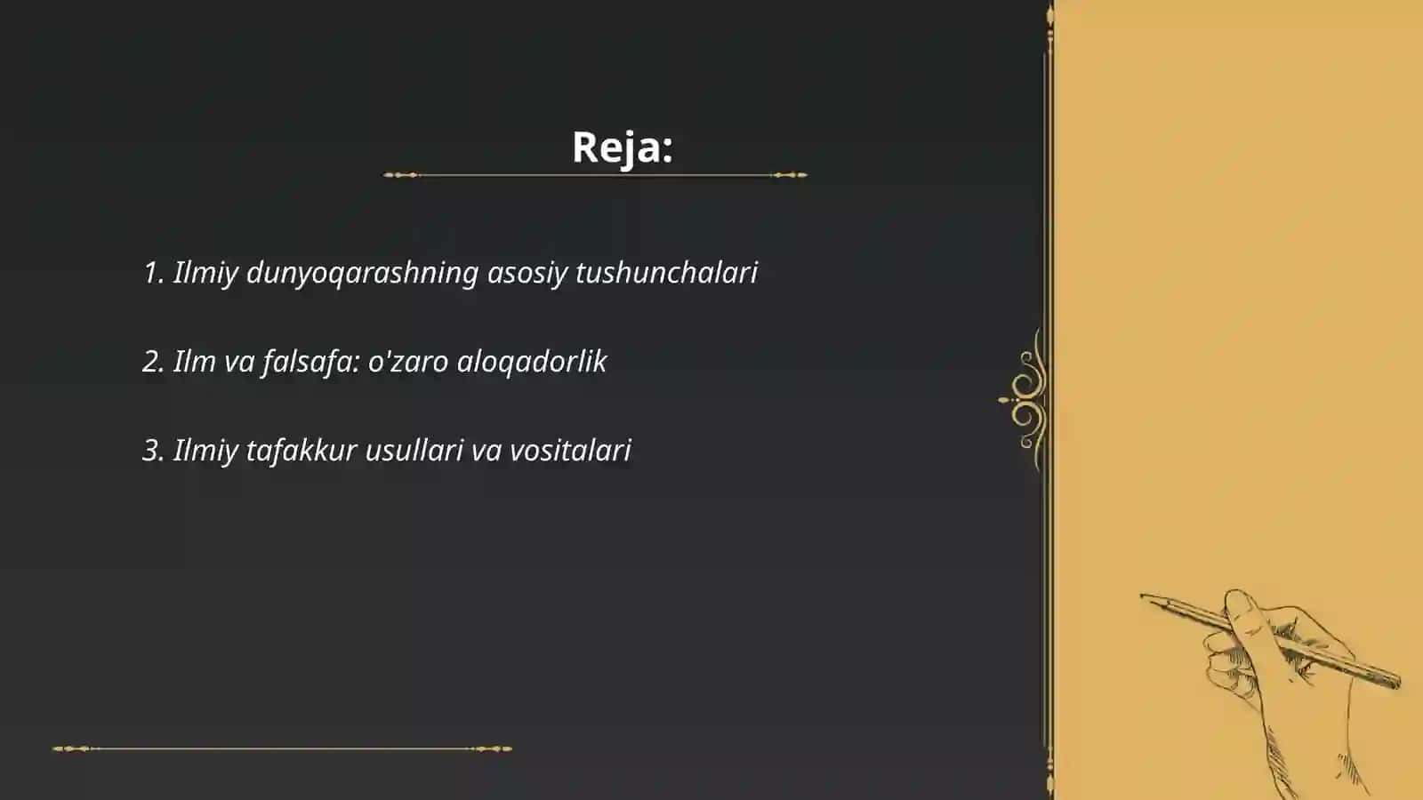 Ilmiy dunyoqarashni shakllantirish 2