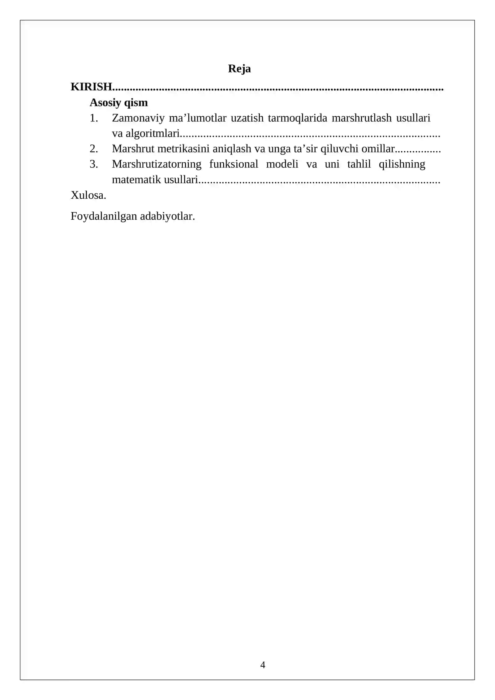 Marshrutizatorning funksional modeli va turlari 2