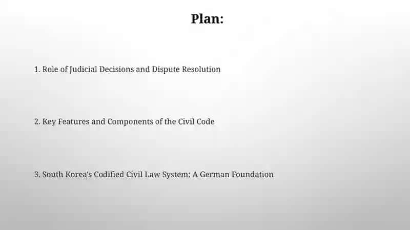 South Korea's Codified Civil Law System 2