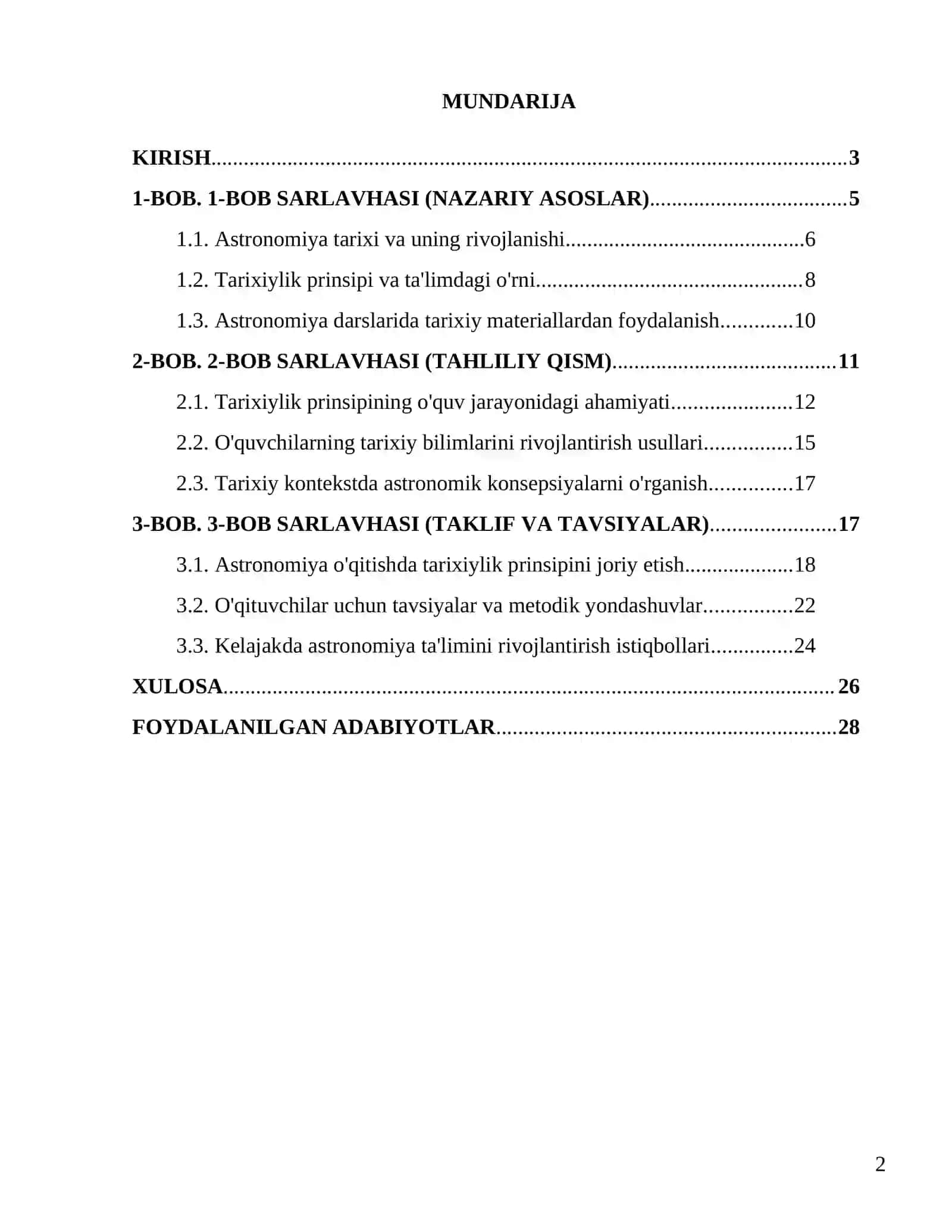 Astranomiya oʻqitishda tarixiylik prinsipi 2