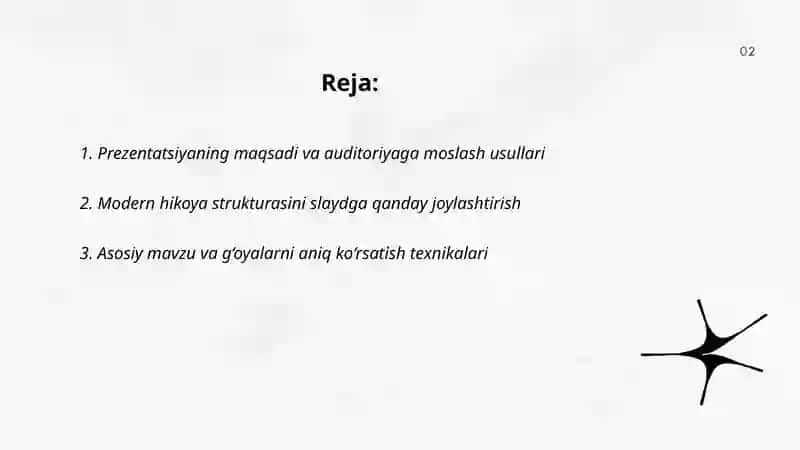 Modern hikoyalar bòyicha prezintatsiya tayyorlash 2