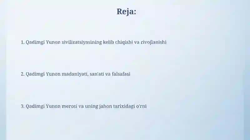 Qadimgi yunoniston silvilizatsiyalari 2