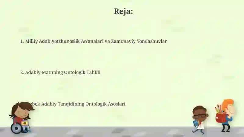 Oʻzbek adabiy tanqidining ontologik asoslari 2
