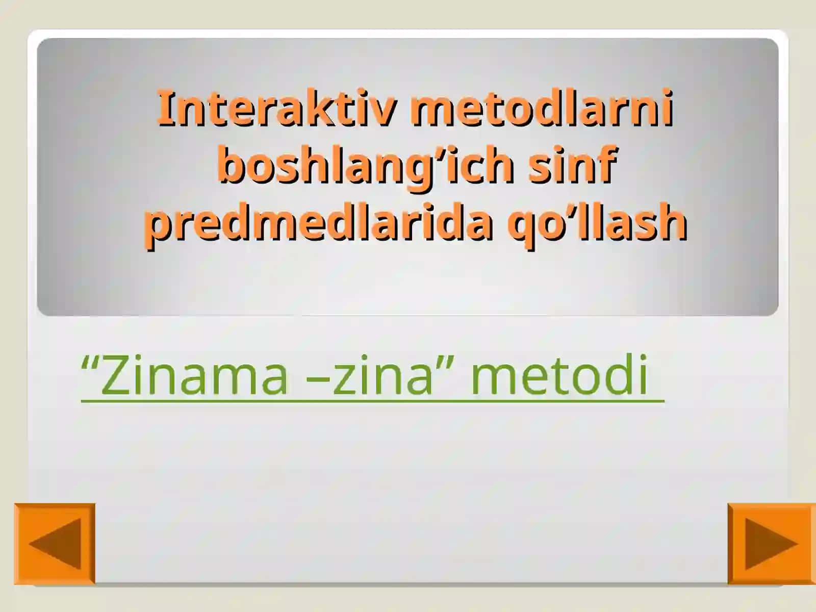 Interaktiv metodlarni boshlang‘ich sinflarda qo’llash 2
