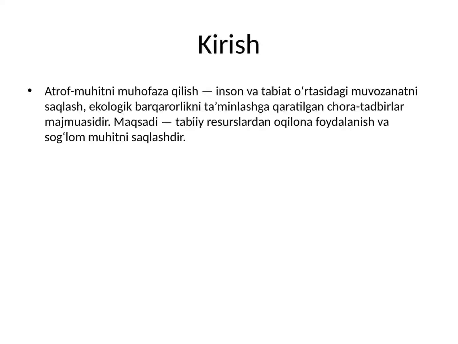 Atrofni muhofaza qilish. Jamoat himoya vositalari 2